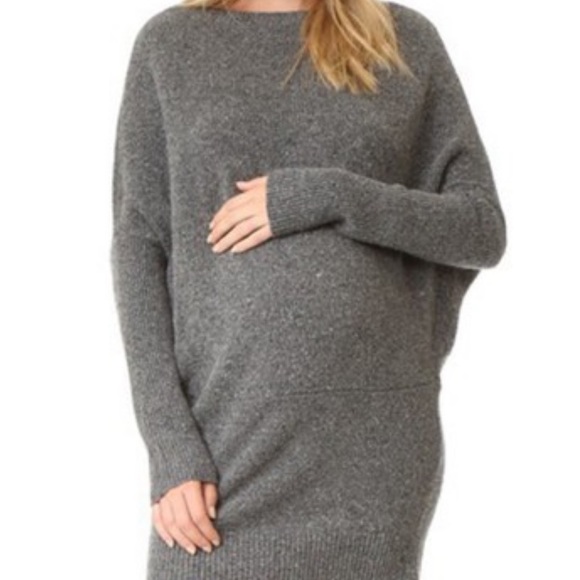 Hatch Agyness Gray wool dress maternity - Picture 2 of 7